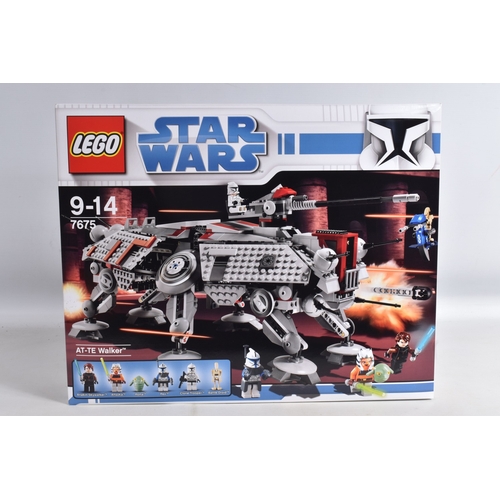 82 - A SEALED BOXED LEGO STAR WARS AT-TE WALKER, reference 7675, sides perforated untouched, with factory... 