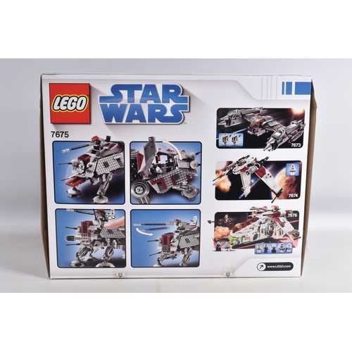 82 - A SEALED BOXED LEGO STAR WARS AT-TE WALKER, reference 7675, sides perforated untouched, with factory... 