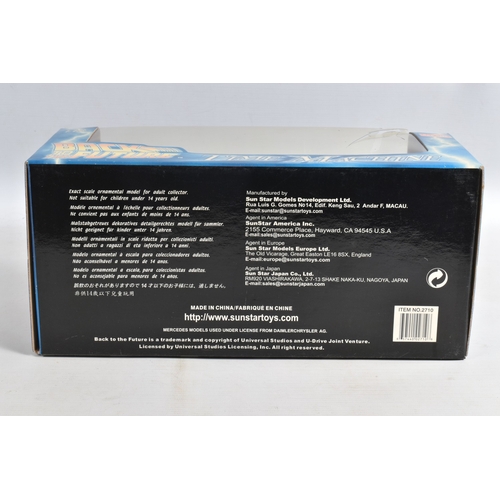 100 - TWO BOXED FILM RELATED MODEL VEHICLES, the first a Tomy A Team electronic van, no. 71467, box still ... 