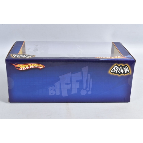 101 - A SEALED BOXED 1:18 SCALE HOTWHEELS DC BATMAN 1966 TV SERIES BATMOBILE, no. L2090, model and box in ... 