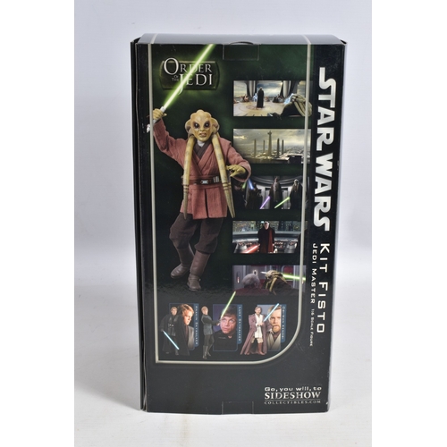 103 - A BOXED SIDESHOW COLLECTIBLES 1:6 SCALE STAR WARS ORDER OF THE JEDI KIT FISTO JEDI MASTER FIGURE, no... 