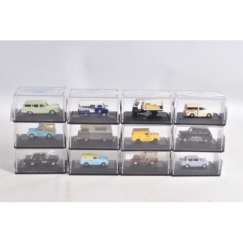 107 - A COLLECTION OF BOXED 1:76 SCALE OXFORD DIECAST MODEL VEHICLES, to include an Original AFS Green God... 