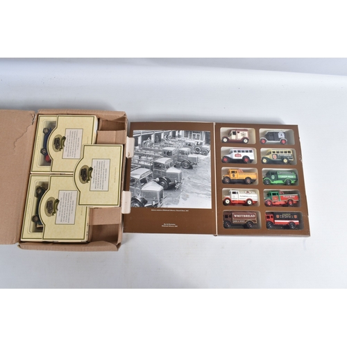 111 - BOXED AND LOOSE EFE, MATCHBOX, CORGI, DINKY, ATLAS EDITIONS BUSES, COACHES, TRAMS AND COMMERCIAL DIE... 