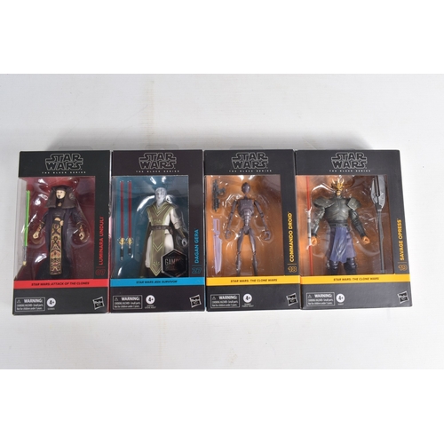 114 - TWELVE BOXED HASBRO STAR WARS THE BLACK SERIES FIGURES, to include a 'Jedi: Survivor'  Dagan Gera G1... 
