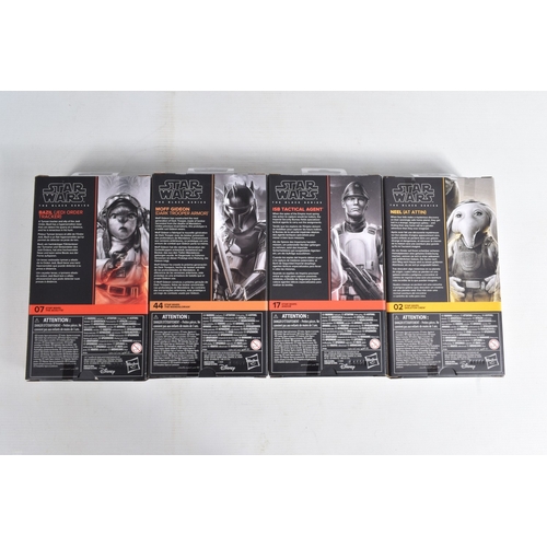115 - TWELVE BOXED HASBRO TV SERIES STAR WARS THE BLACK SERIES ACTION FIGURES, to include two  'The Mandal... 