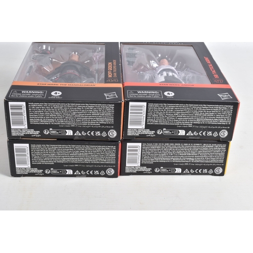 115 - TWELVE BOXED HASBRO TV SERIES STAR WARS THE BLACK SERIES ACTION FIGURES, to include two  'The Mandal... 