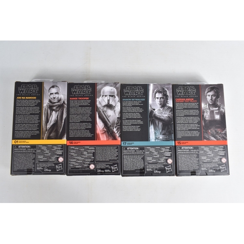 115 - TWELVE BOXED HASBRO TV SERIES STAR WARS THE BLACK SERIES ACTION FIGURES, to include two  'The Mandal... 