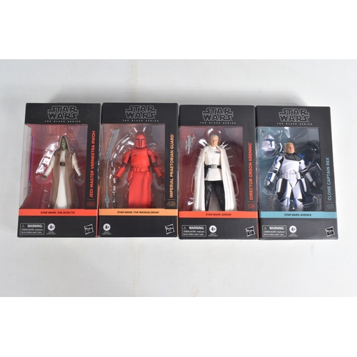 115 - TWELVE BOXED HASBRO TV SERIES STAR WARS THE BLACK SERIES ACTION FIGURES, to include two  'The Mandal... 