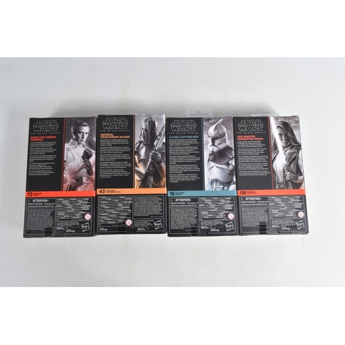 115 - TWELVE BOXED HASBRO TV SERIES STAR WARS THE BLACK SERIES ACTION FIGURES, to include two  'The Mandal... 