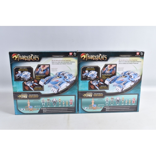 116 - A COLLECTION OF BOXED BANDAI THUNDERCATS ACTION FIGURES, ACCESSORIES AND VEHICLES, to include two De... 