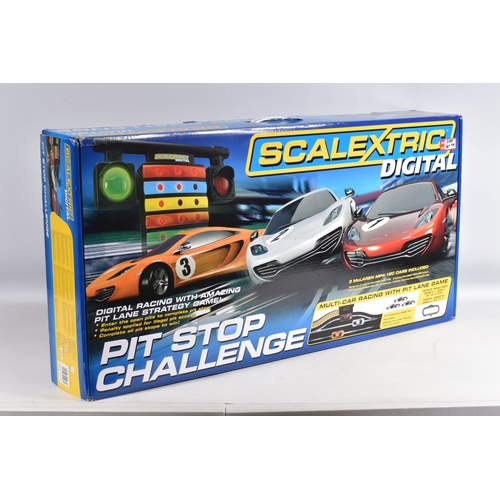 119 - A BOXED HORBY SCALEXTRIC DIGITAL PITSTOP CHALLENGE SET, C1296, set appears new with all parts sealed... 