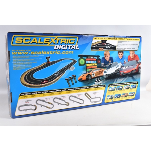 119 - A BOXED HORBY SCALEXTRIC DIGITAL PITSTOP CHALLENGE SET, C1296, set appears new with all parts sealed... 