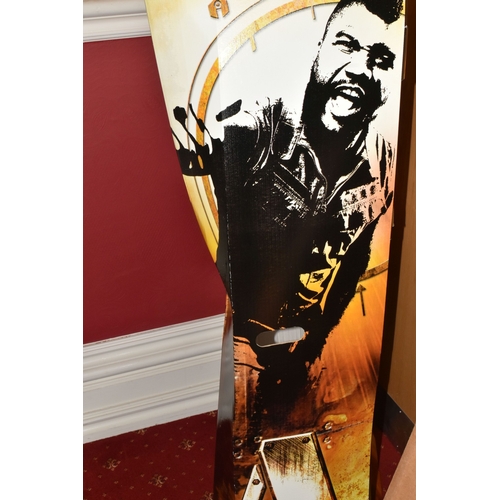 120 - A 2010 20TH CENTURY FOX A-TEAM SHOP DISPLAY STAND, either for toy or film stock, with four shelves, ... 