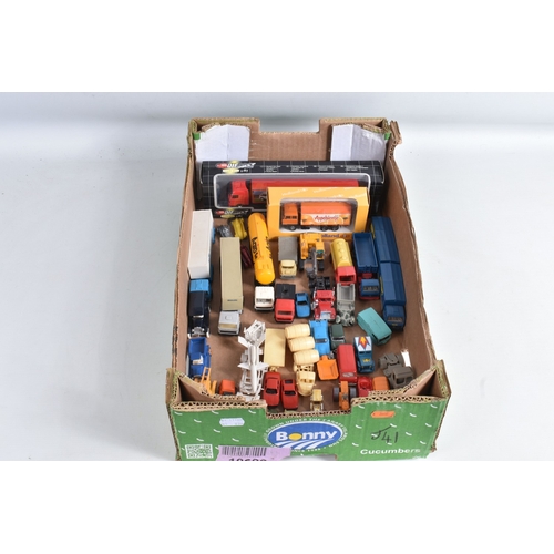 91 - A QUANTITY OF MAINLY UNBOXED AND ASSORTED DIECAST & PLASTIC VEHICLES, to include Wiking, Lima, Efsi,... 