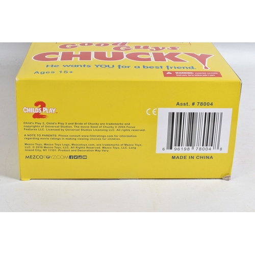 95 - A BOXED SEALED BOXED MEZCO TOYZ CHILDS PLAY 2 GOOD GUYS CHUCKY DOLL, asst. 78004, still seated with ... 
