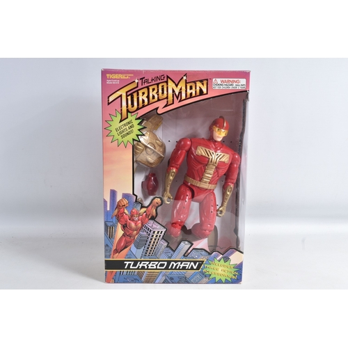 98 - A BOXED 1997 TIGER ELECTRONICS INC. 13 1/2 INCH TALKING TURBO MAN ACTION FIGURE, 80-618, IT621, Twen... 