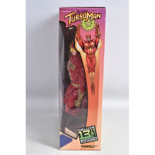 98 - A BOXED 1997 TIGER ELECTRONICS INC. 13 1/2 INCH TALKING TURBO MAN ACTION FIGURE, 80-618, IT621, Twen... 