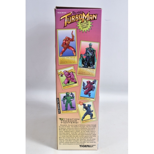 98 - A BOXED 1997 TIGER ELECTRONICS INC. 13 1/2 INCH TALKING TURBO MAN ACTION FIGURE, 80-618, IT621, Twen... 