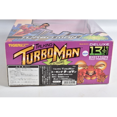 98 - A BOXED 1997 TIGER ELECTRONICS INC. 13 1/2 INCH TALKING TURBO MAN ACTION FIGURE, 80-618, IT621, Twen... 