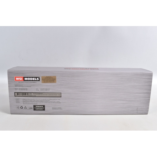 183 - A BOXED WSI MODELS VOLVO FH5 GLOB. XL 6x2 TWIN STEER + 3 AXLE CURTAINSIDE TRAILER - BOUGHEY DISTRIBU... 
