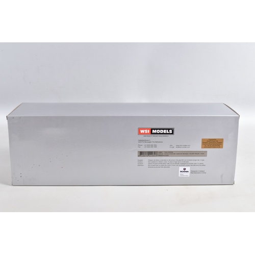 186 - A BOXED WSI MODELS SCANIA S HIGHLINE I CS20H 6x2 TAG AXLE + 3 AXLE VOLUME TRAILER - YUILL & DODDS, N... 