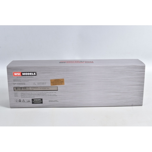 187 - A BOXED WSI MODELS VOLVO FH4 GLOB. 6x4 + 3 AXLE SEMI LOWLOADER - HUGH SIMPSON LTD., No.01-3981, 1/50... 