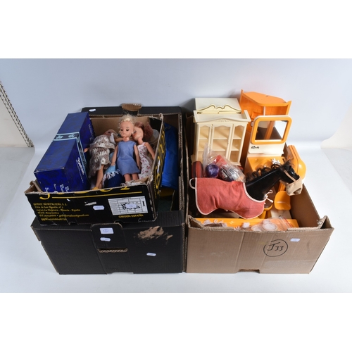 191 - A COLLECTION OF UNBOXED ASSORTED PEDIGREE SINDY DOLLS, FURNITURE AND ACCESSORIES, includes six dolls... 