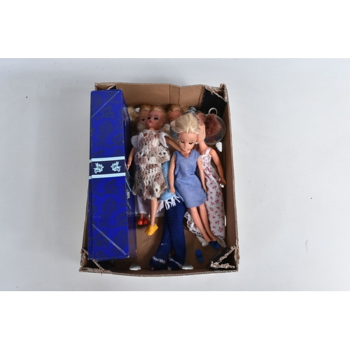 191 - A COLLECTION OF UNBOXED ASSORTED PEDIGREE SINDY DOLLS, FURNITURE AND ACCESSORIES, includes six dolls... 