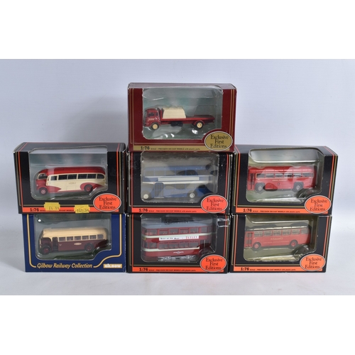 192 - A QUANTITY OF BOXED AND LOOSE DIECAST TRAMS, BUSES, COACHES, AND TRANSPORT MODELS, included is a lar... 