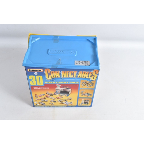 196 - A QUANTITY OF BOXED MATCHBOX SETS AND COLLECTABLE GARAGES, to include an unboxed Lesney Matchbox ESS... 