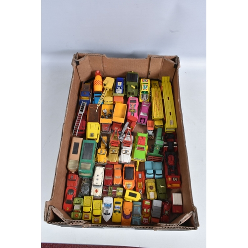 198 - A QUANTITY OF UNBOXED ASSORTED PLAYWORN DIECAST AND PLASTIC MODELS, to include Mattel Hot Wheels Rrr... 