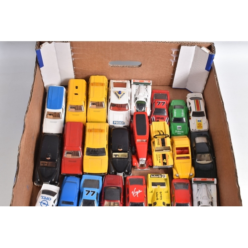 200 - A LARGE QUANTITY OF UNBOXED ASSORTED PLAYWORN DIECAST AND PLASTIC VEHICLES, to include Corgi, Matchb... 