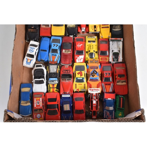 200 - A LARGE QUANTITY OF UNBOXED ASSORTED PLAYWORN DIECAST AND PLASTIC VEHICLES, to include Corgi, Matchb... 