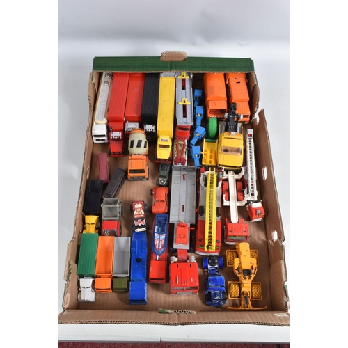 200 - A LARGE QUANTITY OF UNBOXED ASSORTED PLAYWORN DIECAST AND PLASTIC VEHICLES, to include Corgi, Matchb... 