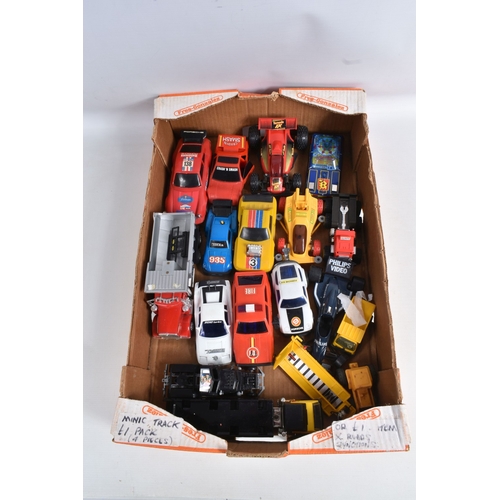200 - A LARGE QUANTITY OF UNBOXED ASSORTED PLAYWORN DIECAST AND PLASTIC VEHICLES, to include Corgi, Matchb... 