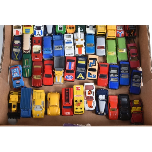 201 - A LARGE QUANTITY OF UNBOXED ASSORTED PLAYWORN DIECAST VEHICLES, mostly late 1970's and later issues,... 