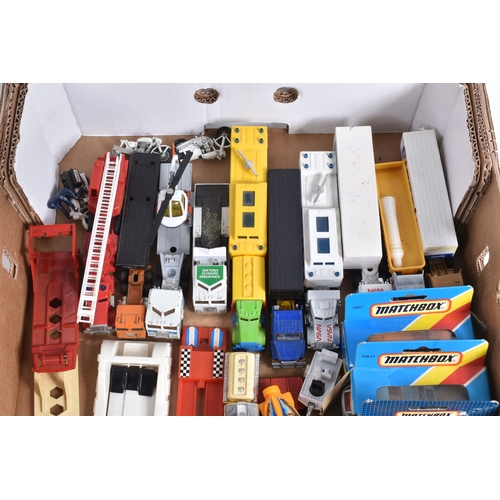 201 - A LARGE QUANTITY OF UNBOXED ASSORTED PLAYWORN DIECAST VEHICLES, mostly late 1970's and later issues,... 