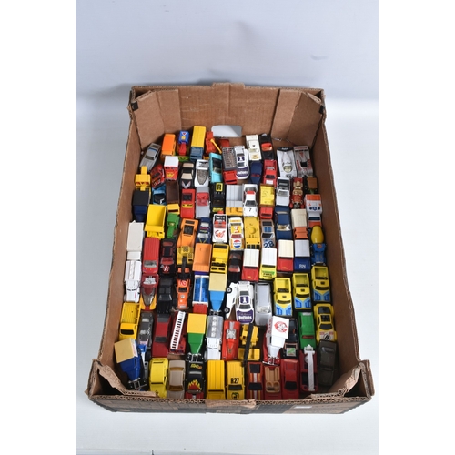 201 - A LARGE QUANTITY OF UNBOXED ASSORTED PLAYWORN DIECAST VEHICLES, mostly late 1970's and later issues,... 