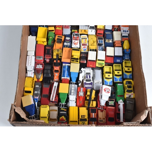 201 - A LARGE QUANTITY OF UNBOXED ASSORTED PLAYWORN DIECAST VEHICLES, mostly late 1970's and later issues,... 