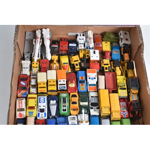201 - A LARGE QUANTITY OF UNBOXED ASSORTED PLAYWORN DIECAST VEHICLES, mostly late 1970's and later issues,... 