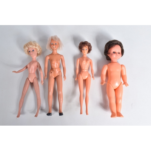 204 - A QUANTITY OF ASSORTED DOLLS, to include Topper Dawn, Palitoy Marie, Palitoy June (marked 055014 to ... 