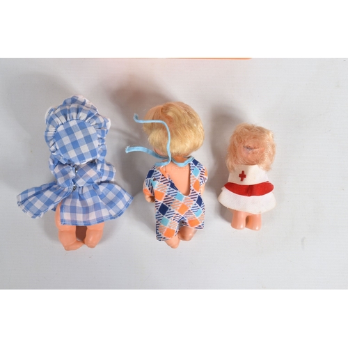 204 - A QUANTITY OF ASSORTED DOLLS, to include Topper Dawn, Palitoy Marie, Palitoy June (marked 055014 to ... 