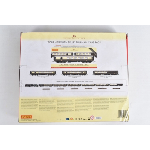 234 - A BOXED HORNBY OO GAUGE BOURNEMOUTH BELLE TRAIN PACK, No.R2819, comprising Britannia class locomotiv... 