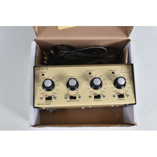 237 - A BOXED GAUGEMASTER MODEL TS THREE TRACK POWER CONTROLLER, not tested, appears complete and in good ... 