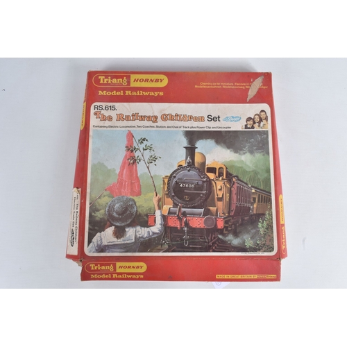244 - A BOXED TRI-ANG HORNBY OO GAUGE 'THE RAILWAY CHILDREN' SET, No.RS615, complete with correct locomoti... 