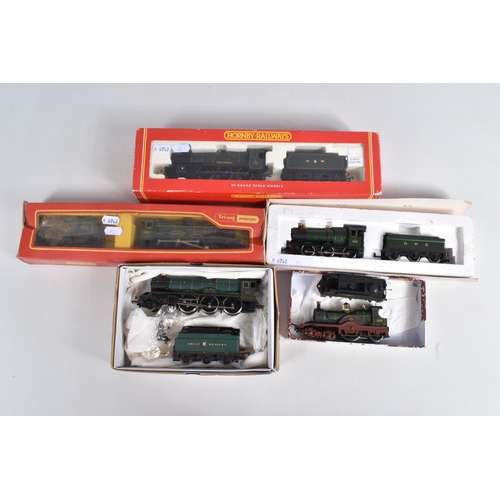 213 - FIVE BOXED/PART BOXED OO GAUGE LOCOMOTIVES OF G.W.R. ORIGIN, Tri-ang 'Dean's Single' 'Lord of the Is... 