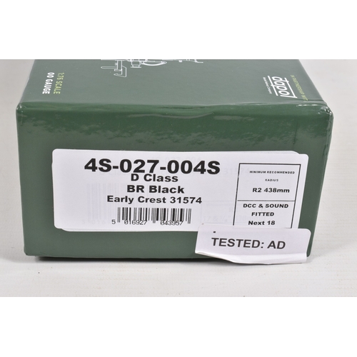 216 - A BOXED DAPOL FOR RAILS OF SHEFFIELD OO GAUGE WAINWRIGHT D CLASS LOCOMOTIVE AND TENDER, No.31574, B.... 