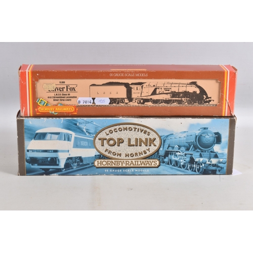 223 - TWO BOXED HORNBY RAILWAYS OO GAUGE A4 CLASS LOCOMOTIVE AND TENDER, 'Silver Fox' No.2512, L.N.E.R sil... 