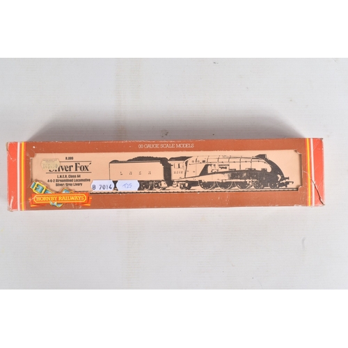 223 - TWO BOXED HORNBY RAILWAYS OO GAUGE A4 CLASS LOCOMOTIVE AND TENDER, 'Silver Fox' No.2512, L.N.E.R sil... 
