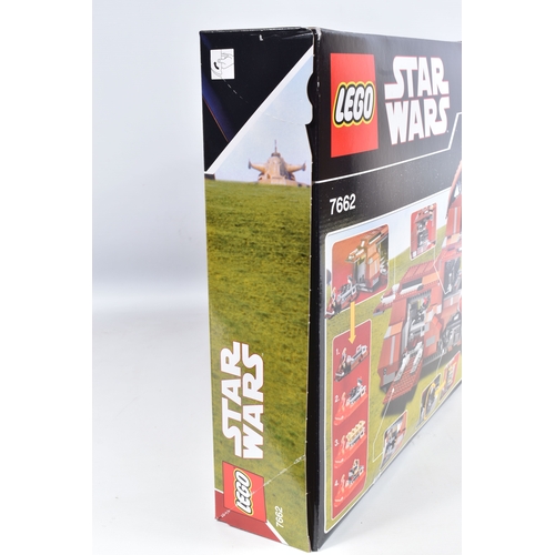81 - A SEALED BOXED LEGO STAR WARS TRADE FEDERATION MTT, reference 7662, sides perforated untouched, with... 